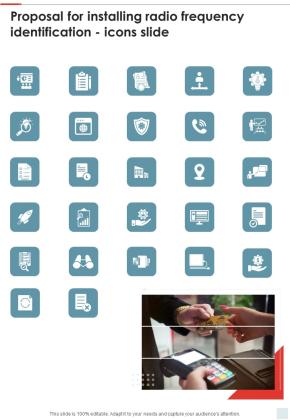 Proposal For Installing Radio Frequency Identification Icons Slide One Pager Sample Example Document Slide01