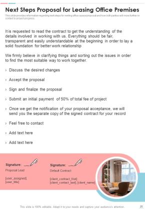 Proposal For Leasing Office Premises Example Document Report Doc Pdf Ppt Slide25