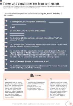 Proposal For Loan Settlement Example Document Report Doc Pdf Ppt Slide17