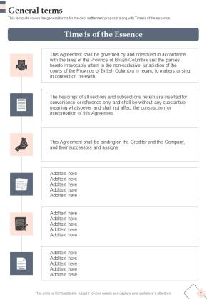 Proposal For Loan Settlement Example Document Report Doc Pdf Ppt Slide07