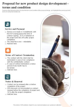 Proposal For New Product Design Development Example Document Report Doc Pdf Ppt Slide14