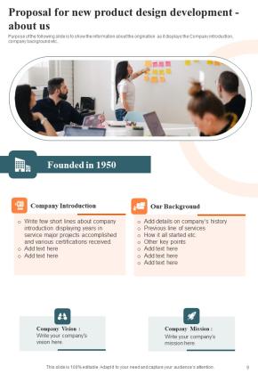 Proposal For New Product Design Development Example Document Report Doc Pdf Ppt Slide09