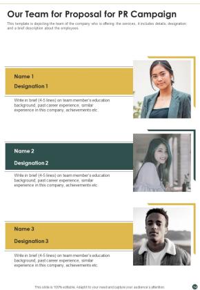 Proposal For PR Campaign Example Document Report Doc Pdf Ppt Slide14