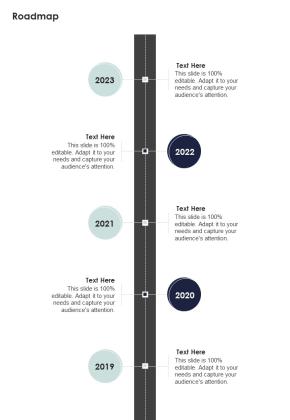 Proposal For Pre Sales Advisory Services Roadmap One Pager Sample Example Document Slide01