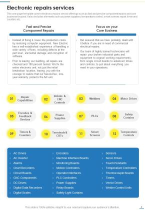 Proposal For Professional Electrical Contract Services Tender Example Document Report Doc Pdf Ppt Slide07