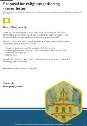 Proposal For Religious Gathering Example Document Report Doc Pdf Ppt Slide02