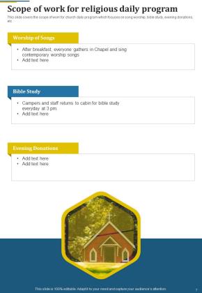 Proposal For Religious Gathering Example Document Report Doc Pdf Ppt Slide07