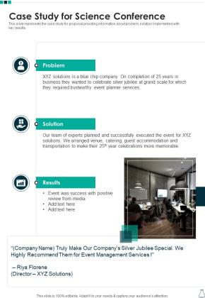 Proposal For Scientific Conference Example Document Report Doc Pdf Ppt Slide19