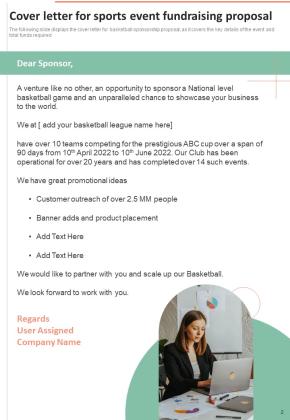 Proposal For Sports Event Fundraising Example Document Report Doc Pdf Ppt Slide02