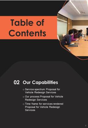 Proposal For Vehicle Redesign Services Example Document Report Doc Pdf Ppt Slide07