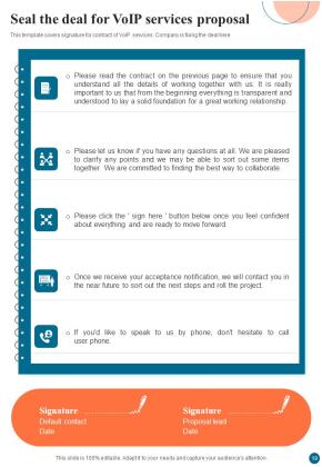 Proposal For Voice Over Internet Protocol Infrastructure And Services Example Document Report Doc Pdf Ppt Slide19