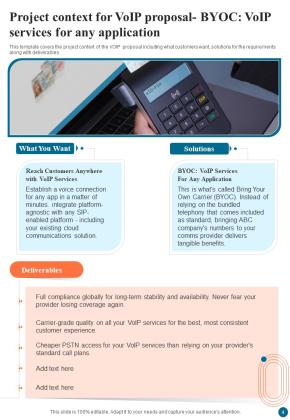 Proposal For Voice Over Internet Protocol Infrastructure And Services Example Document Report Doc Pdf Ppt Slide04