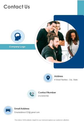 Psychology Research Project Proposal Contact Us One Pager Sample Example Document Slide01