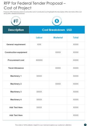 RFP For Federal Tender Project Proposal Example Document Report Doc Pdf Ppt Slide07