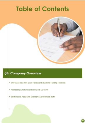 Restaurant Business Funding Proposal Example Document Report Doc Pdf Ppt Slide14