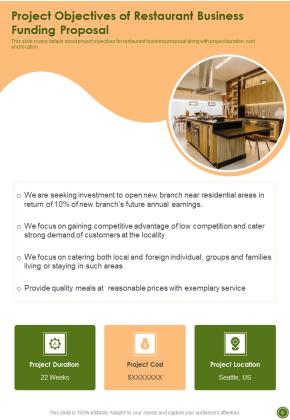 Restaurant Business Funding Proposal Example Document Report Doc Pdf Ppt Slide06