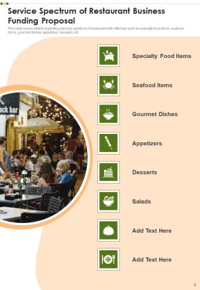 Restaurant Business Funding Proposal Example Document Report Doc Pdf Ppt Slide09