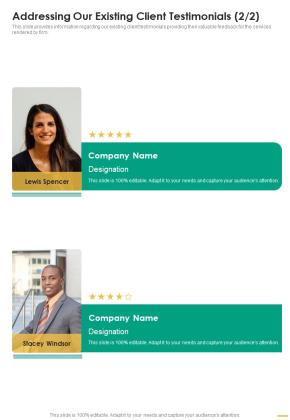 Restaurant Development Proposal Addressing Our Existing One Pager Sample Example Document Slide02