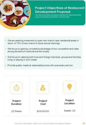 Restaurant Development Proposal Example Document Report Doc Pdf Ppt Slide06
