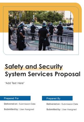 Safety And Security System Services Proposal Example Document Report Doc Pdf Ppt Slide01