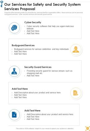 Safety And Security System Services Proposal Example Document Report Doc Pdf Ppt Slide05