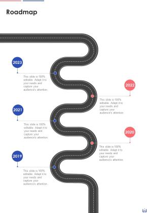 Sales Discussion Proposal Roadmap One Pager Sample Example Document Slide01