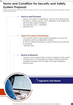 Security And Safety System Proposal Example Document Report Doc Pdf Ppt Slide14
