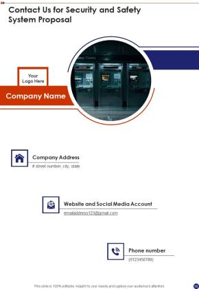 Security And Safety System Proposal Example Document Report Doc Pdf Ppt Slide16