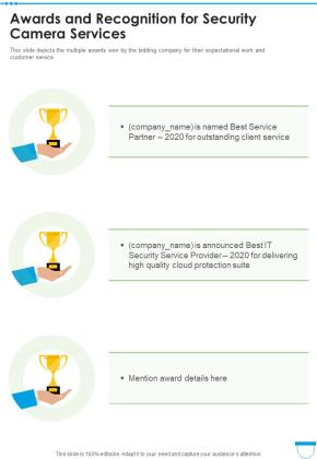 Security Camera Services Proposal Template Example Document Report Doc Pdf Ppt Slide18