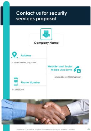 Security Services Proposal Example Document Report Doc Pdf Ppt Slide16