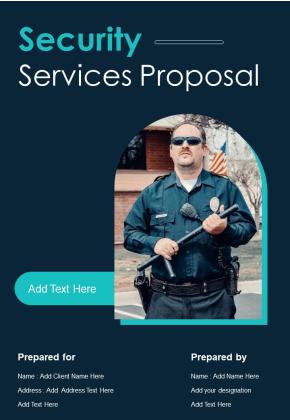 Security Services Proposal Example Document Report Doc Pdf Ppt Slide01
