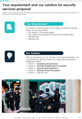 Security Services Proposal Example Document Report Doc Pdf Ppt Slide04
