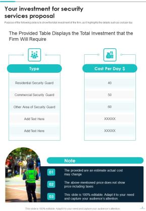 Security Services Proposal Example Document Report Doc Pdf Ppt Slide07