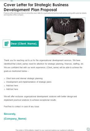 Strategic Business Development Plan Proposal Example Document Report Doc Pdf Ppt Slide02
