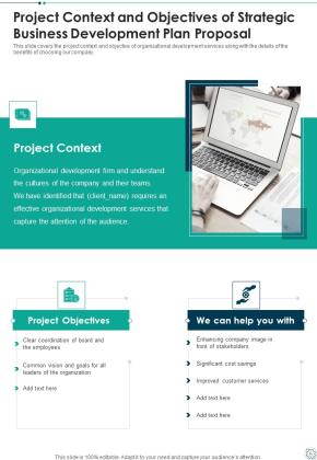 Strategic Business Development Plan Proposal Example Document Report Doc Pdf Ppt Slide05