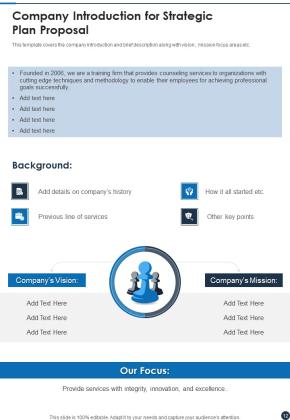 Strategic Plan Proposal Sample Example Document Report Doc Pdf Ppt Slide12