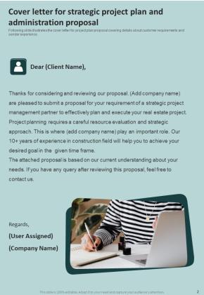 Strategic Project Plan And Administration Proposal Example Document Report Doc Pdf Ppt Slide02