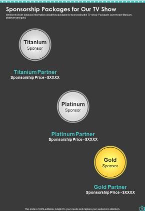 Television Program Sponsorship Proposal Example Document Report Doc Pdf Ppt Slide09