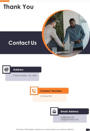 Thank You Video Making Service Proposal One Pager Sample Example Document Slide01