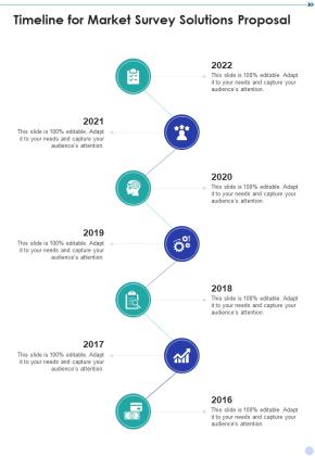 Timeline For Market Survey Solutions Proposal One Pager Sample Example Document Slide01