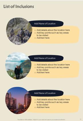 Travel Agency Proposal For Business Association Example Document Report Doc Pdf Ppt Slide11