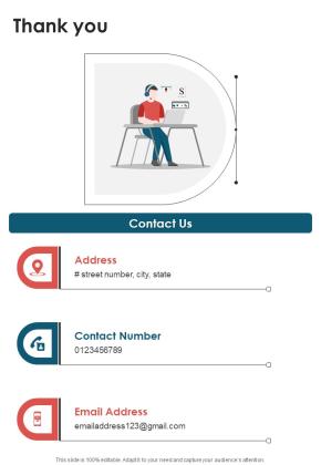 Visual Design Services Proposal Thank You One Pager Sample Example Document Slide01