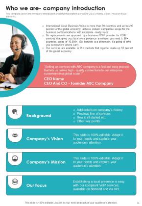 Voice Over Internet Protocol Telecommunications System Proposal Example Document Report Doc Pdf Ppt Slide13
