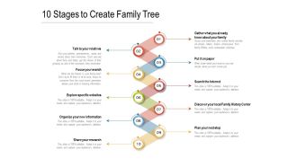 10 Stages To Create Family Tree Ppt PowerPoint Presentation Gallery Rules PDF