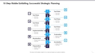 10 Step Riddle Exhibiting Successful Strategic Planning Designs PDF