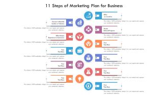 11 Steps Of Marketing Plan For Business Ppt PowerPoint Presentation File Graphics Design PDF