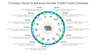13 Hoops Visual For Balance Transfer Credit Cards Compare Ppt PowerPoint Presentation Gallery Graphics PDF