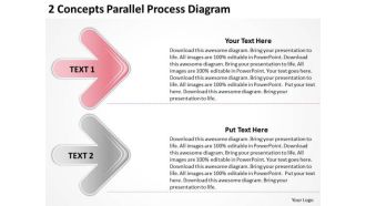 2 Concepts Parallel Process Diagram Sample Daycare Business Plan PowerPoint Slides
