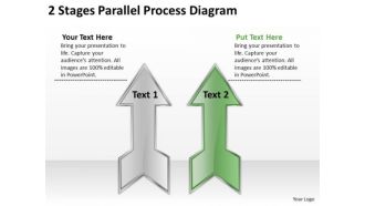 2 Stages Parallel Process Diagram Ppt Best Business Plan Templates PowerPoint Slides