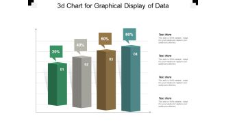 3D Chart For Graphical Display Of Data Ppt PowerPoint Presentation Styles Icon